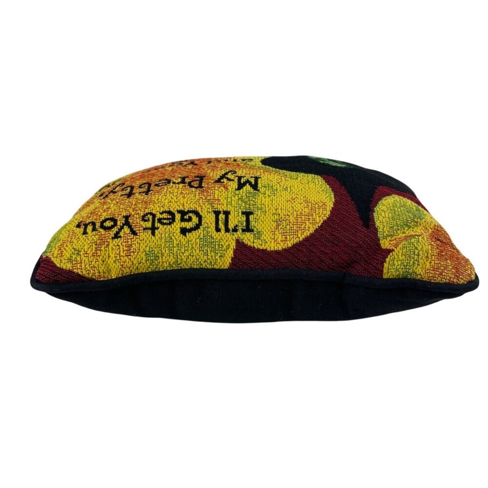 Wizard Of Oz Wicked Witch Tapestry Pillow With "Ill Get You My Pretty" Quote - Picture 6 of 10